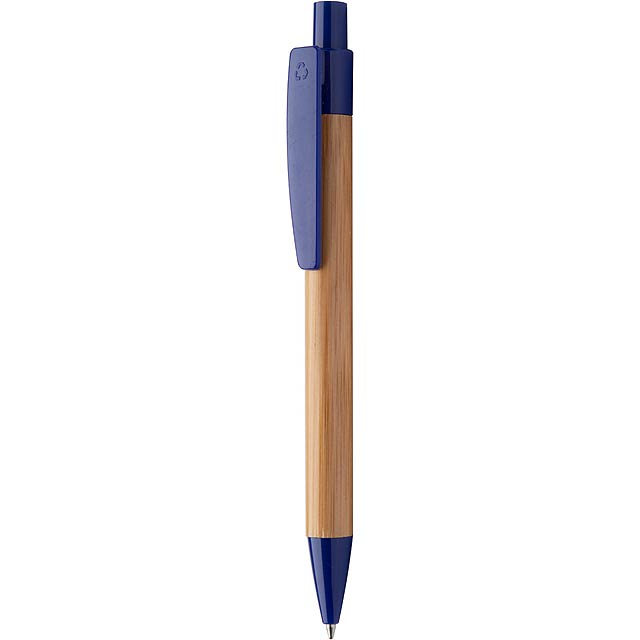 Colothic bambusové kuličkové pero - modrá