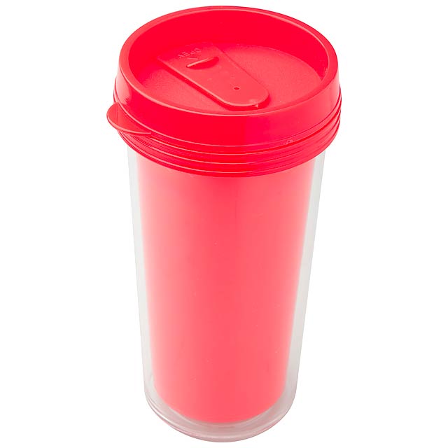 Poster - thermo mug - red