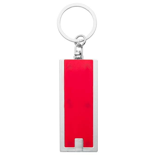 Schlüsselanhänger mit Licht - Rot