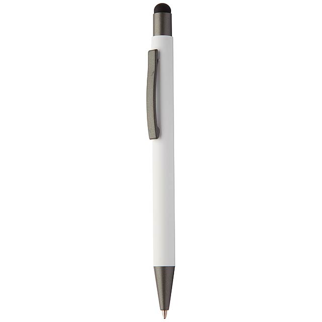 Hevea - Touchpen mit Kugelschreiber - Weiß 