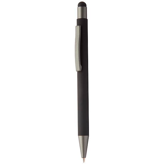 Hevea - Touchpen mit Kugelschreiber - schwarz