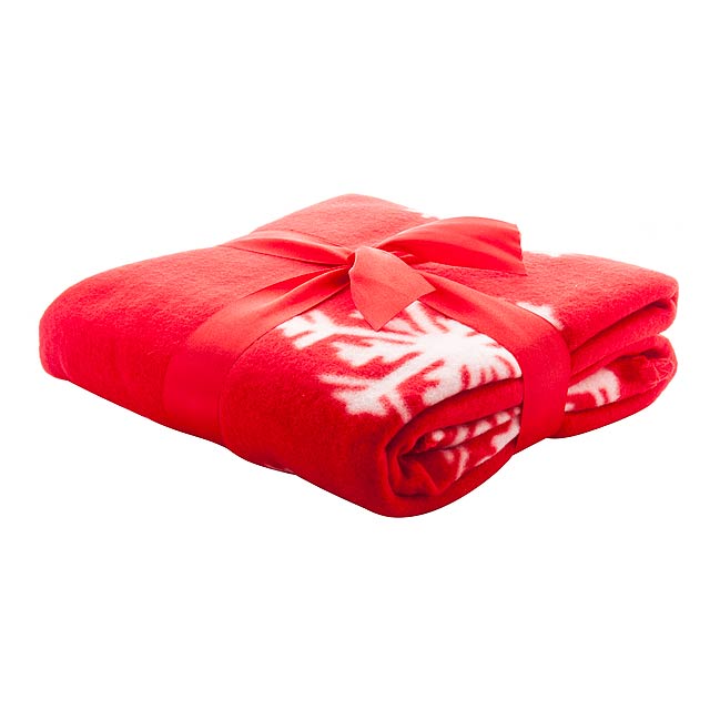 Uppsala fleece blanket - red