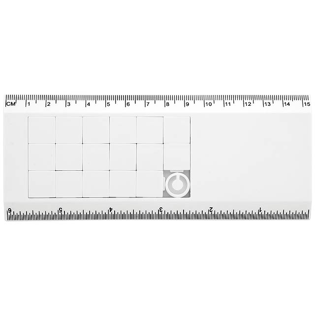 Slidy - puzzle ruler - white