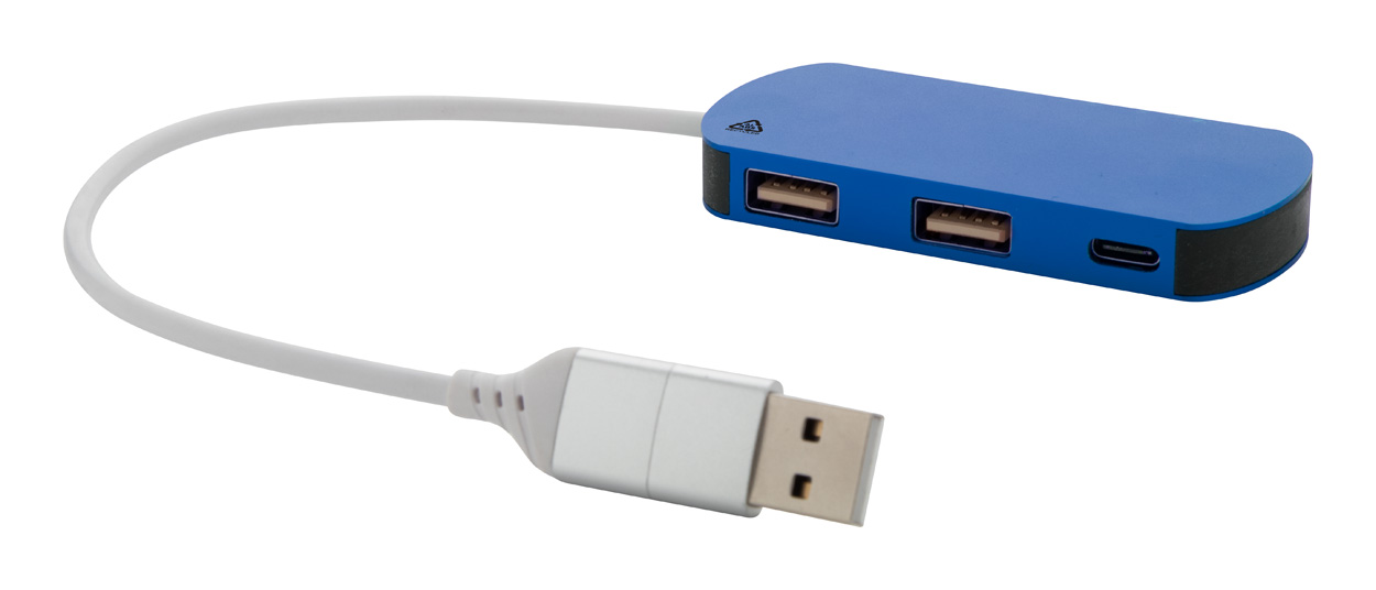 Raluhub USB hub - modrá