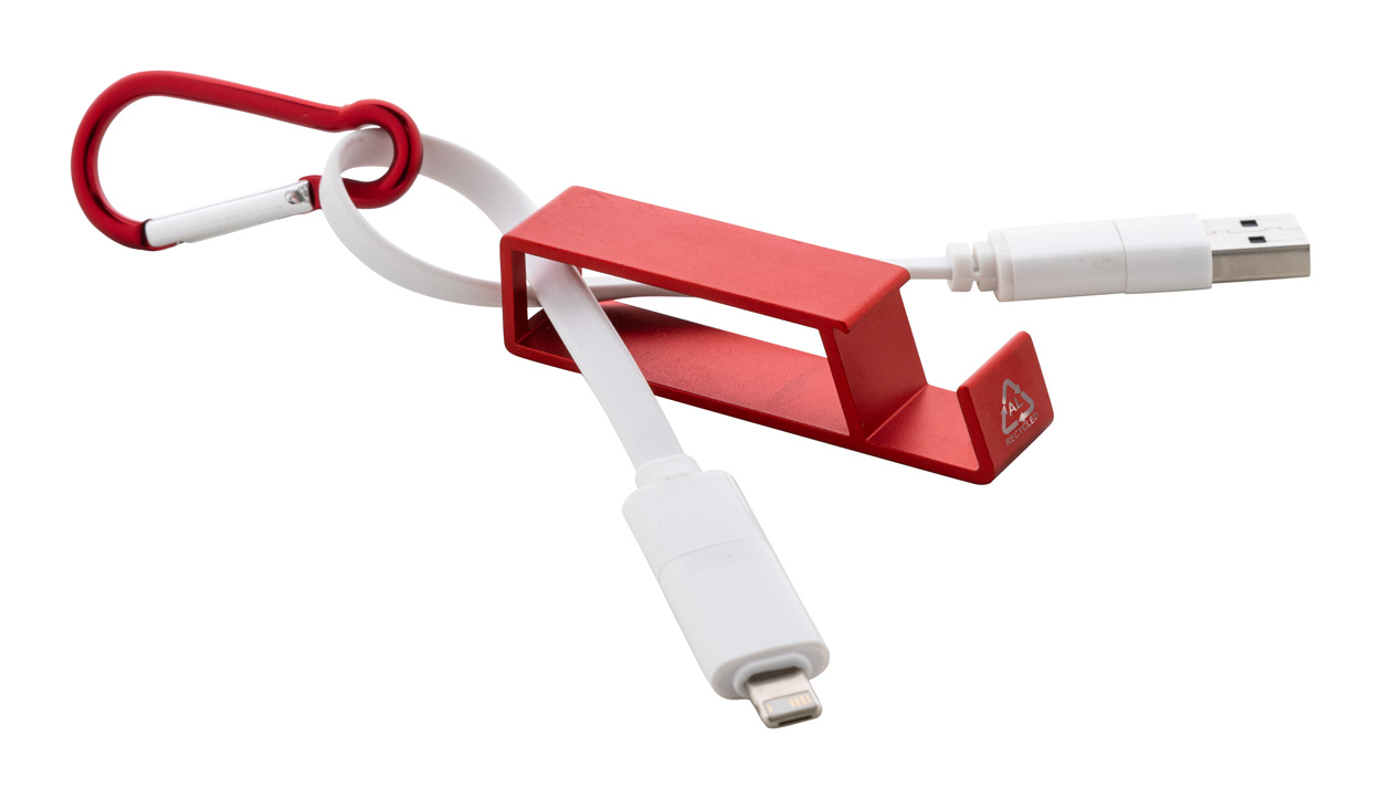 Cappy USB nabíjecí kabel - červená