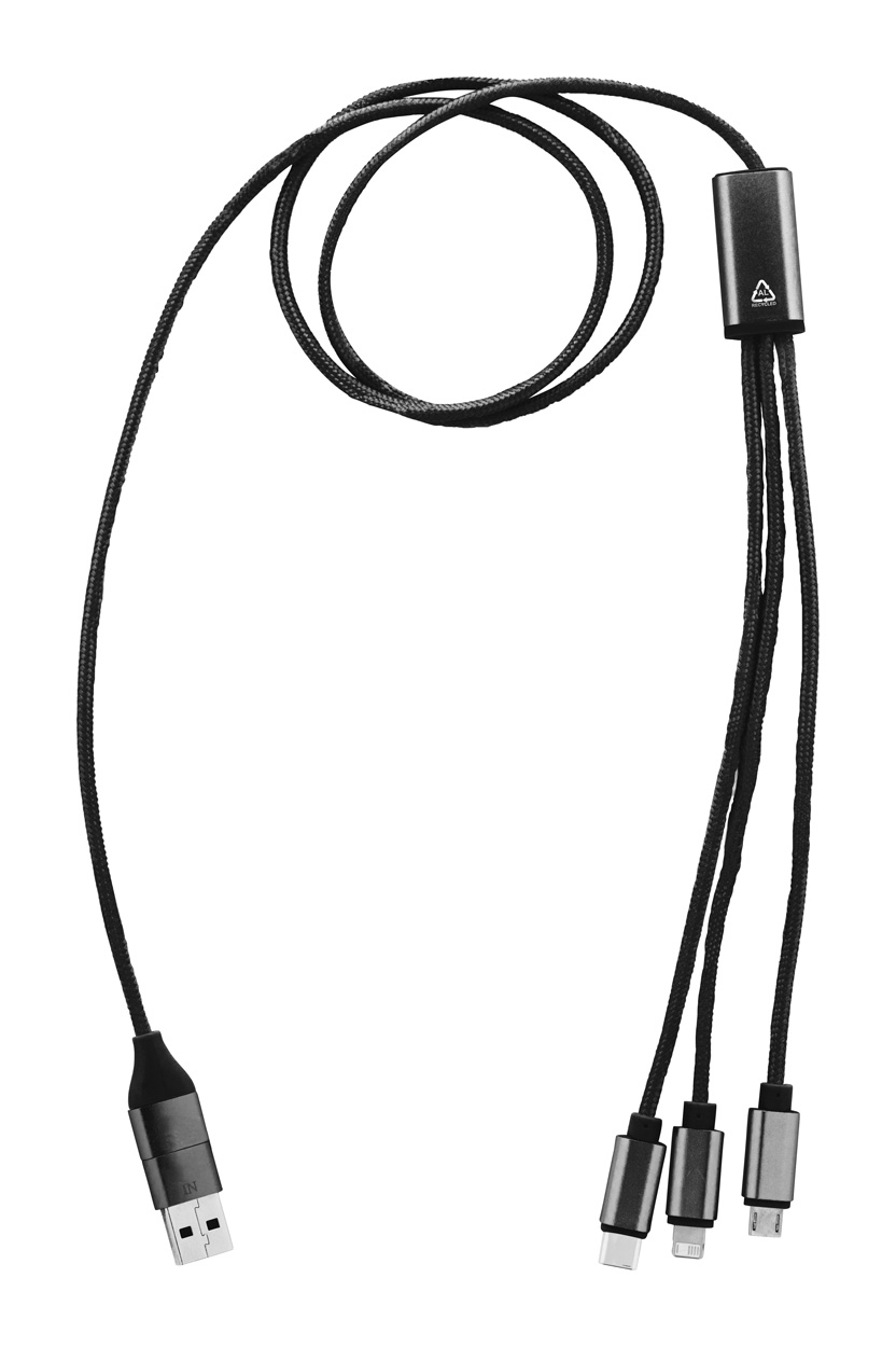 Ralong USB nabíjecí kabel - černá