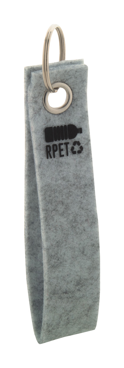 Refek RPET přívěšek na klíče - šedá