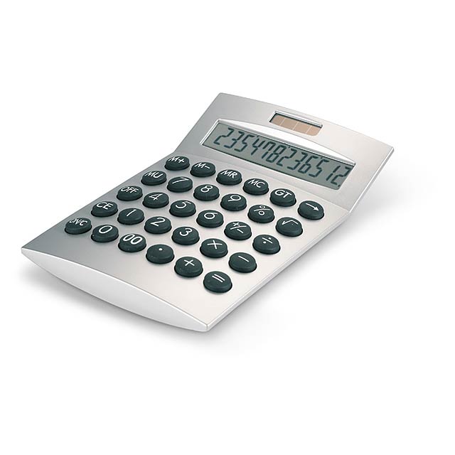 12-digit calculator  - matt silver