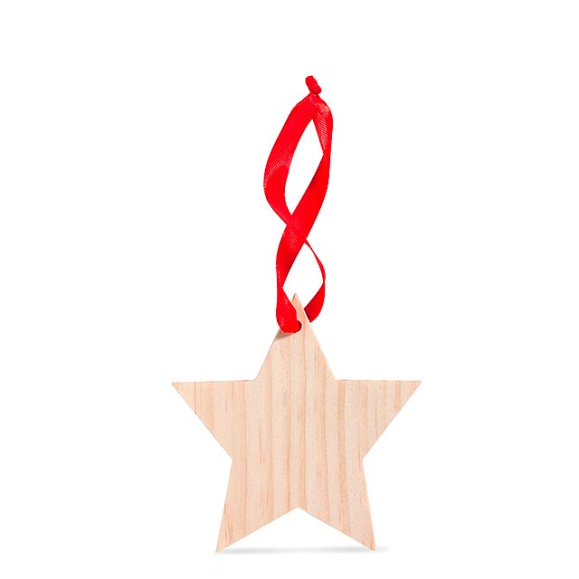 Ozdoba ve tvaru hvězdy - WOOSTAR - drevo