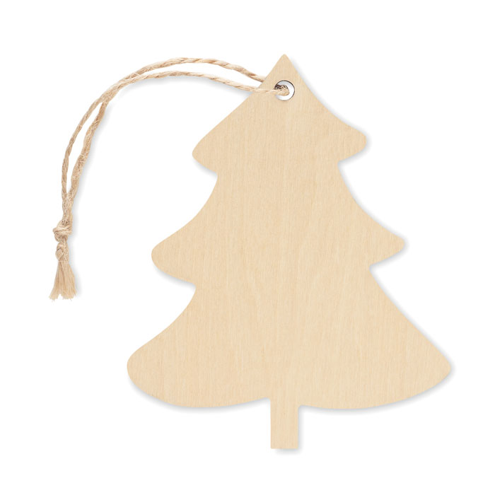 Vánoční ozdoba  - stromeček - KIVA - dřevo