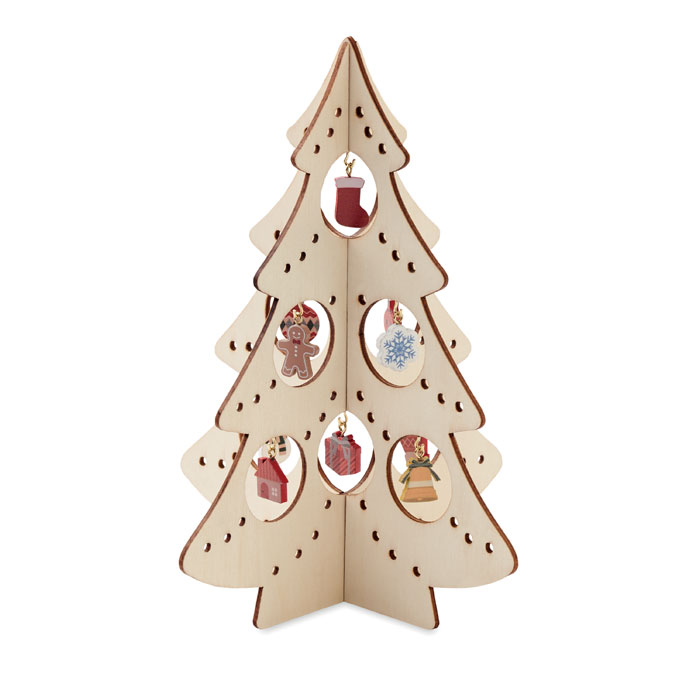 Vánoční dekorační stromek - SILUETA - drevo