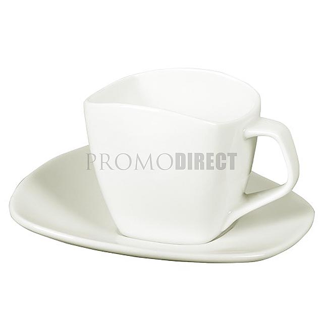 Swing - cup and saucer - white