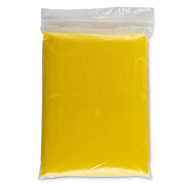 Emergency raincoat hermetic bag - yellow