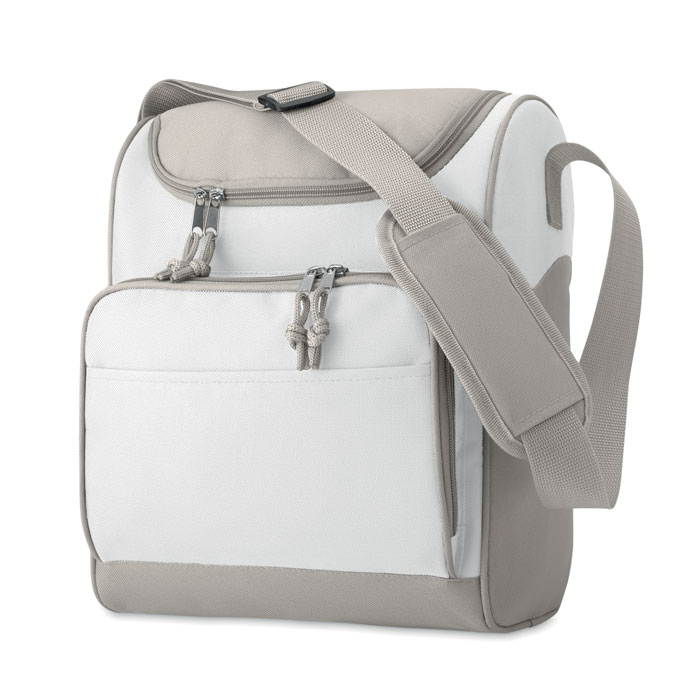 Cooler bag with front pocket  - Weiß 