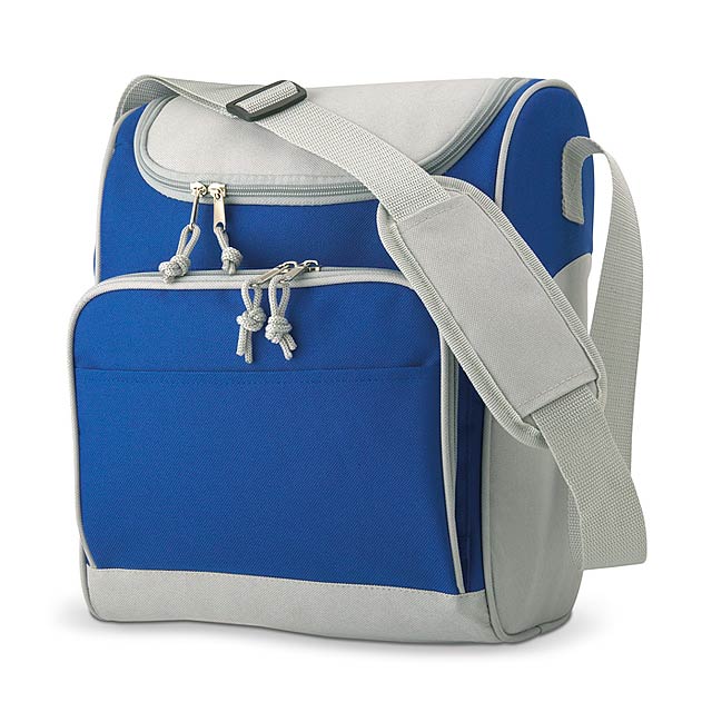 Cooler bag with front pocket  - royal blue