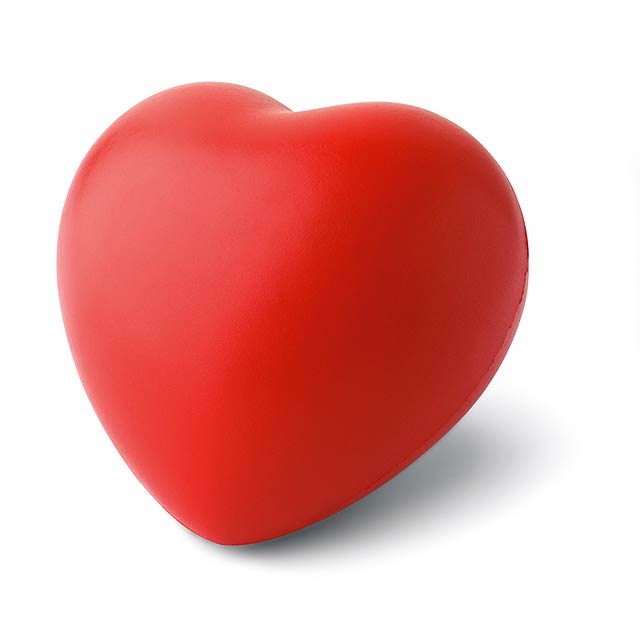 Anti-stress heart PU material  - red