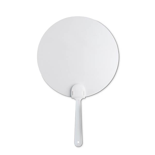 Pay Pay, manual hand fan  - white