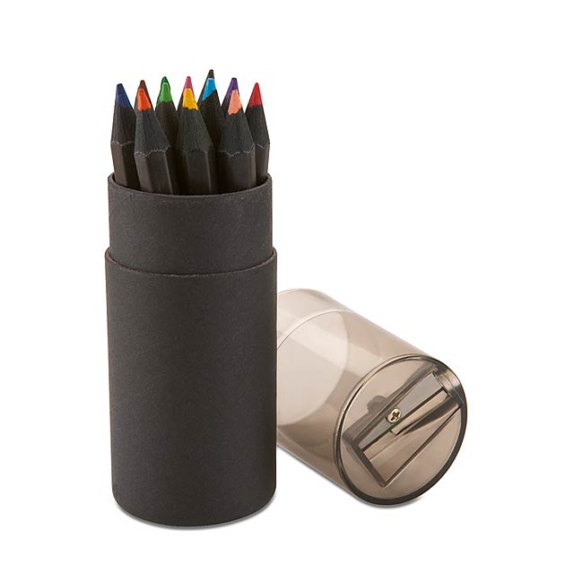 Black colouring pencils  - black