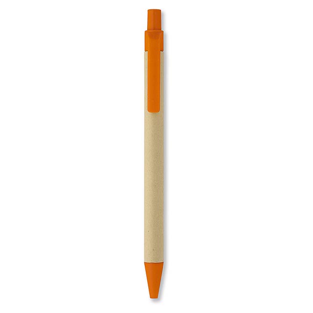 Biodegradable plastic ball pen  - orange