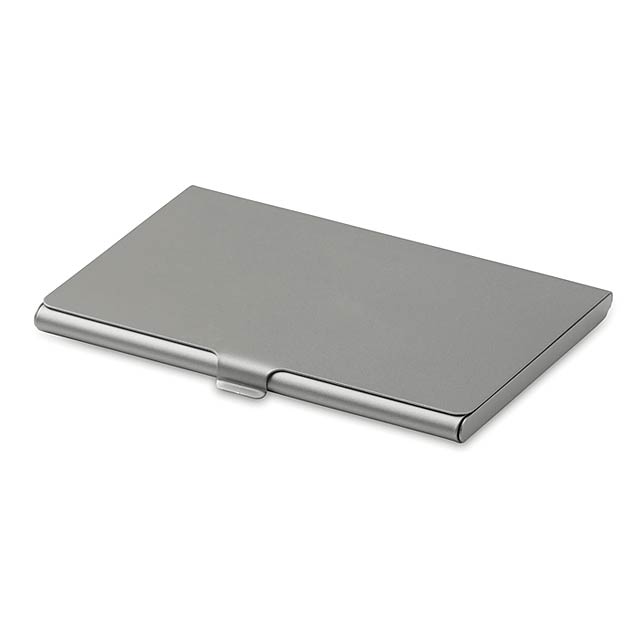 Business card holder  - matt silver