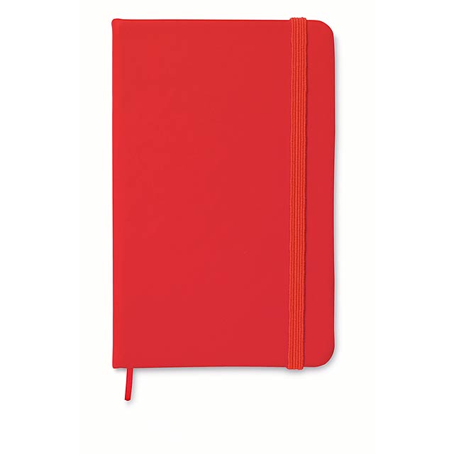 A6 Notebook ausgekleidet - Rot
