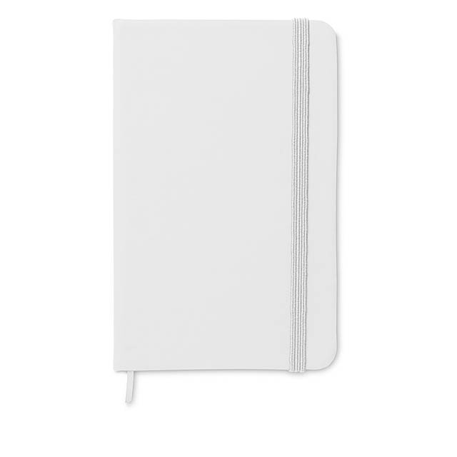 A6 Notebook ausgekleidet - Weiß 