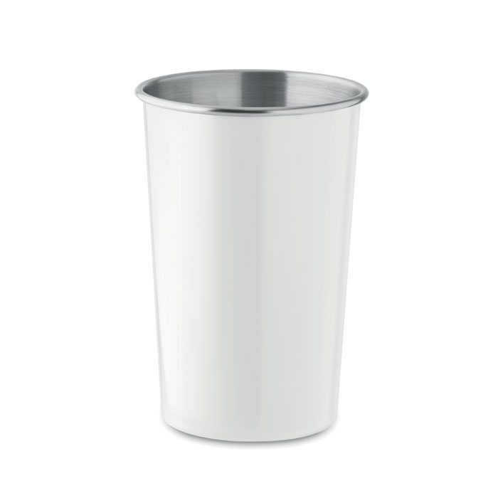 Recycled stainless steel cup - FJARD - white