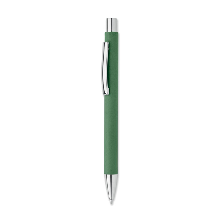 Recycled paper push ball pen - OLYMPIA - green