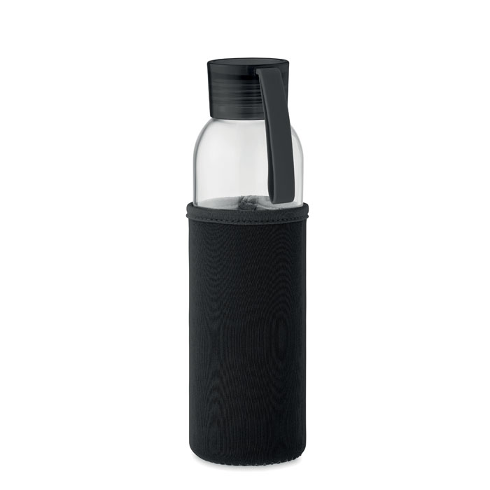 Recycled glass bottle 500 ml - EBOR - black
