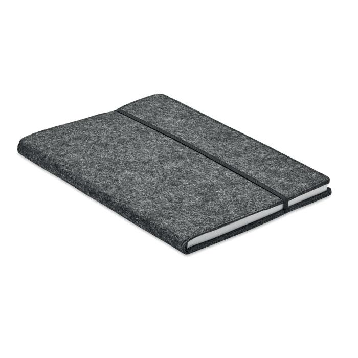 A5 notebook RPET felt - FELTBOOK - stone grey