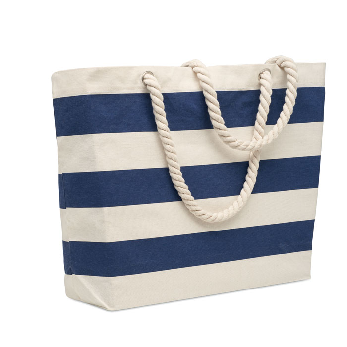 Cotton beach bag 220 gr/m² - HEAVEN STRIPE - blue