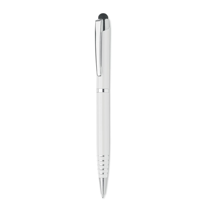 Kuličkové pero se stylusem - FLORINA - biela