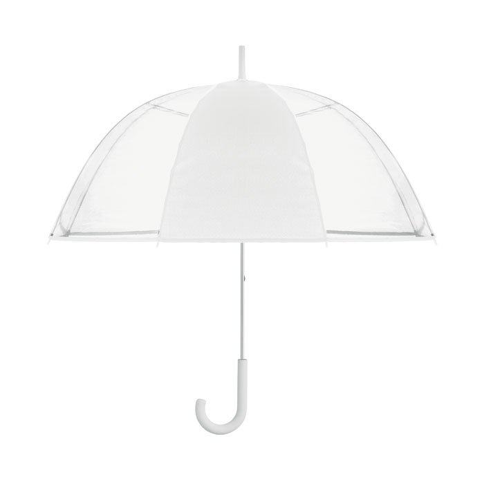 Průhledný 23palcový deštník - GOTA - bílá