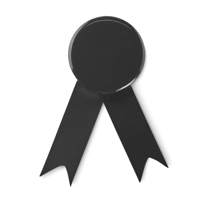 Ribbon style badge pin - LAZO - black
