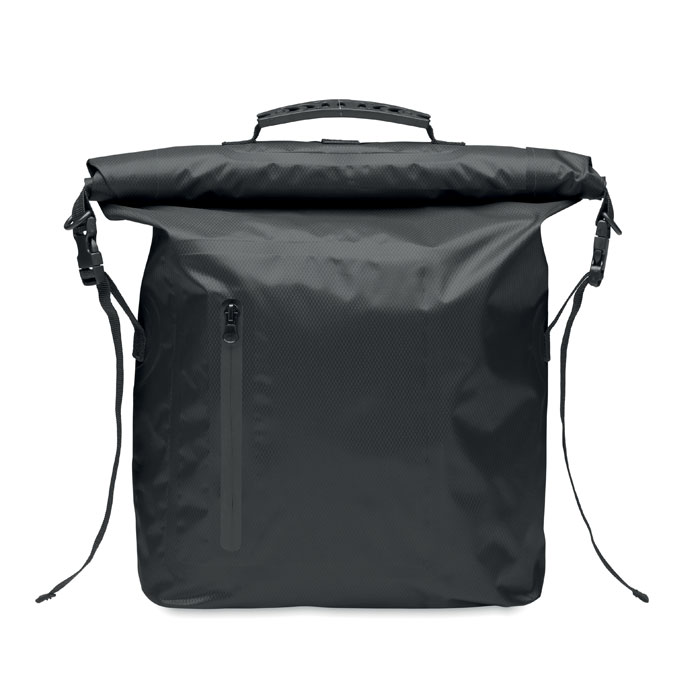 RPET waterproof rolltop bag - SCUBAROLL - black