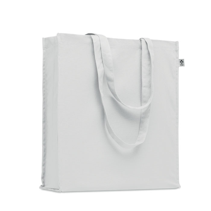Organic cotton shopping bag - BENTE COLOUR - white