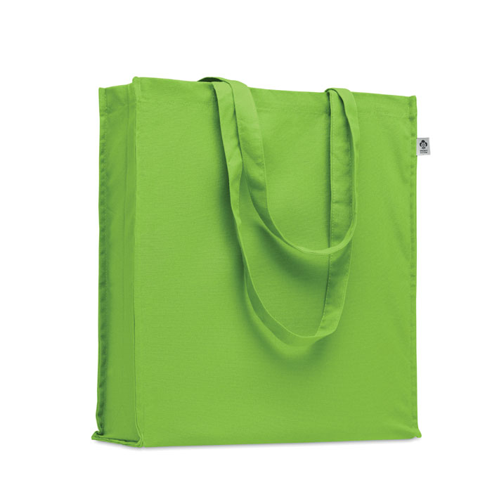 Organic cotton shopping bag - BENTE COLOUR - lime