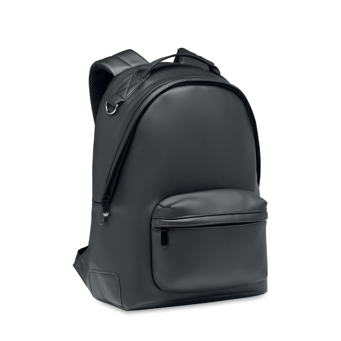 Laptop 15" soft PU backpack - BAI BACKPACK - black