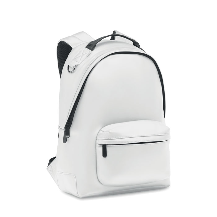 Laptop 15" soft PU backpack - BAI BACKPACK - white