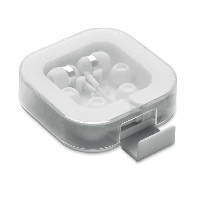 Ear phones with silicone covers - MUSISOFT C - white