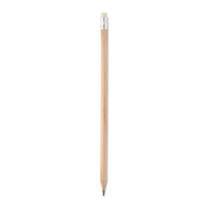 Hrocená tužka s gumou - STOMP SHARP - drevo