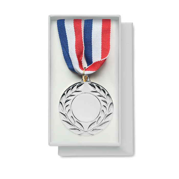 Medaille 5cm - WINNER - mattes Silber