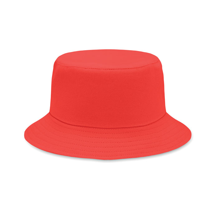 Brushed 260gr/m² cotton sunhat - MONTI - red