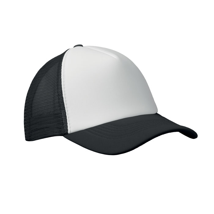 Truckers cap - BUBBLE - white/black