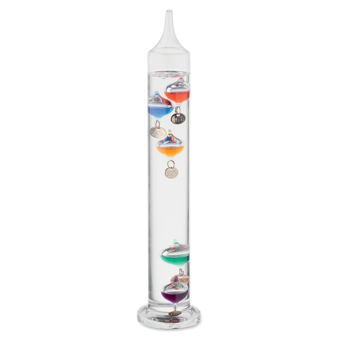 Galileo Thermometer Glas 28cm - GALI - Transparente