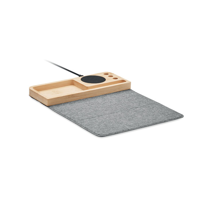 Wireless charger in bamboo 15W - PANDU - wood