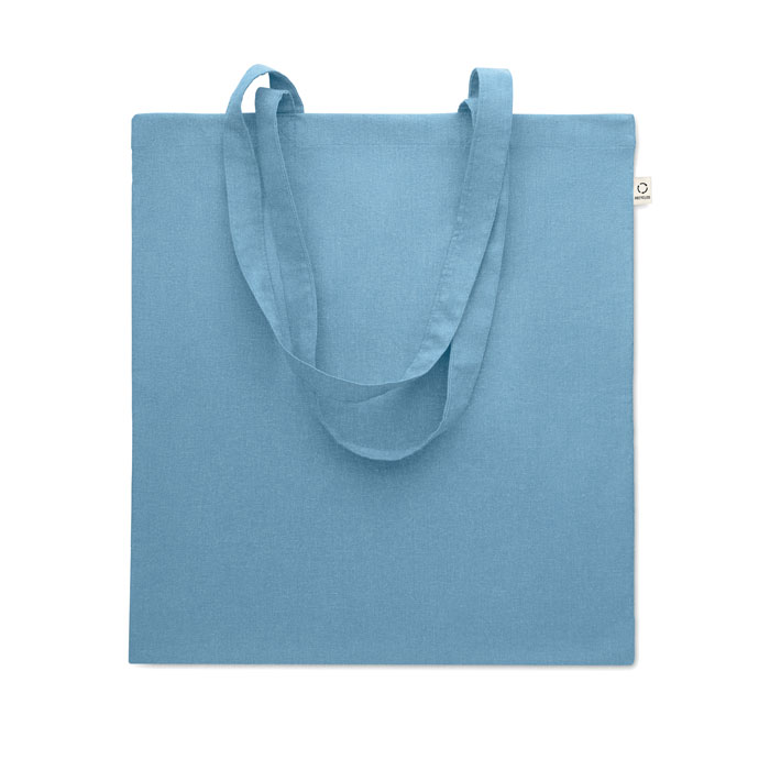 Recycled cotton shopping bag - VIVEKA COLOUR - petrol