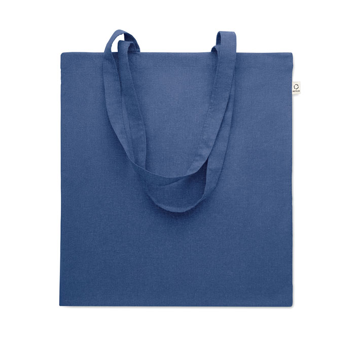 Recycled cotton shopping bag - VIVEKA COLOUR - royal blue