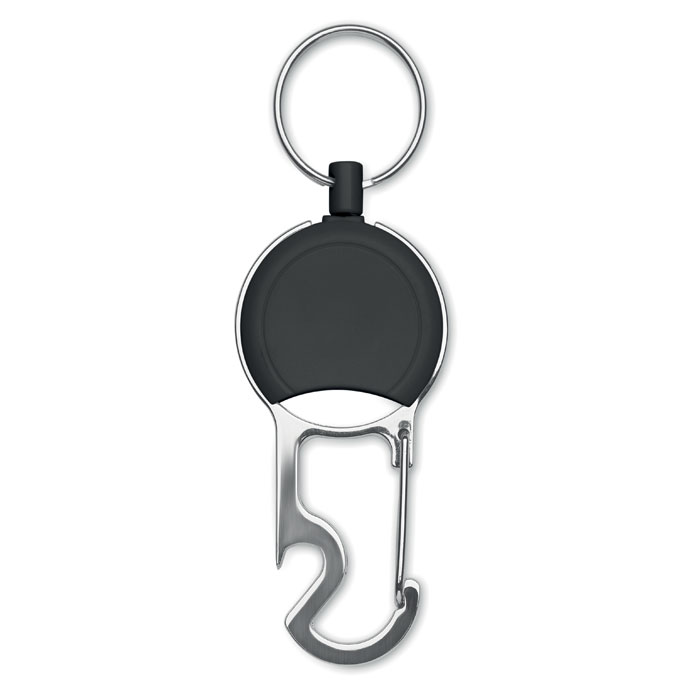 Retractable badge holder set - PULRIC - black