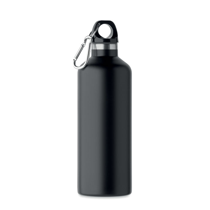 Doppelwandige Flasche 500 ml - CARABI - schwarz